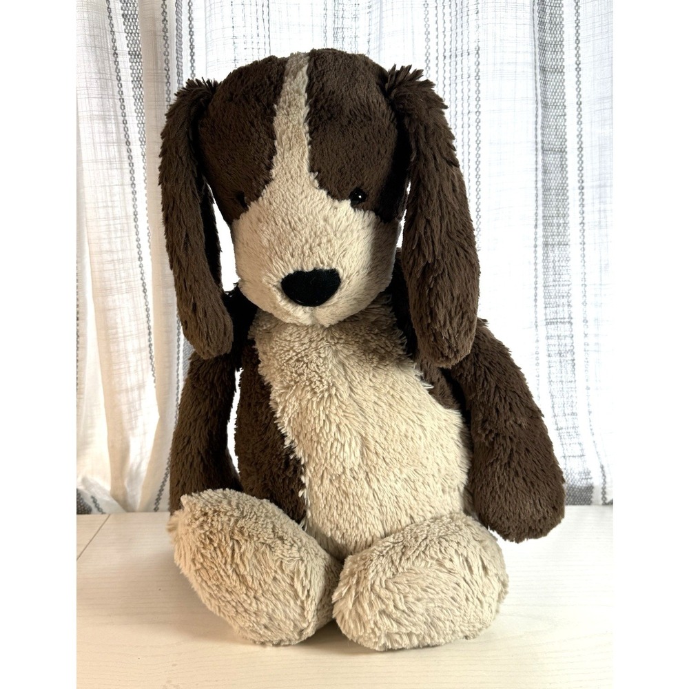 Jellycat HUGE Bashful Fudge Puppy - NWT Retired Rare Dog - Authentic